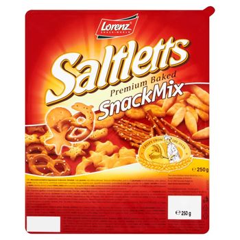 Saltletts Snack Mix Mieszanka produktów ługowanych i krakersów 250 g