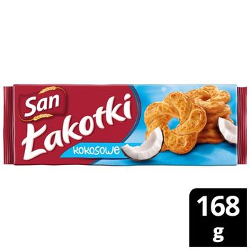 San Łakotki herbatniki kokosowe - 168 g