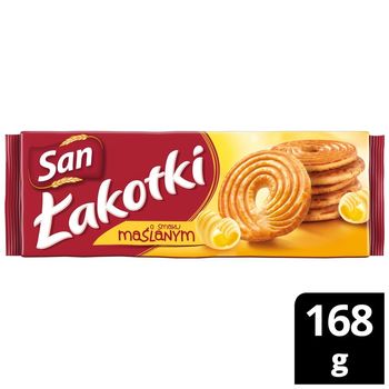San Łakotki herbatniki o smaku maślanym - 168 g