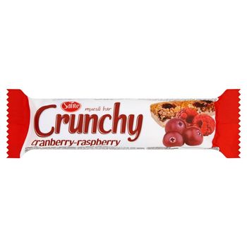Sante Crunchy Baton zbożowy musli z owocami żurawiny i maliny 35 g