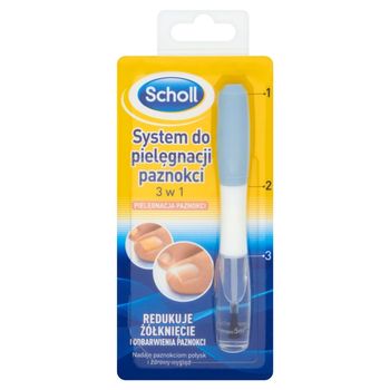 Scholl 3 w 1 System do pielęgnacji paznokci 2 x 5 ml