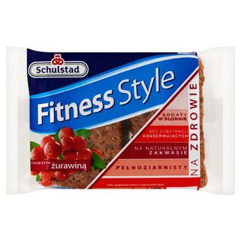 Schulstad Fitness Style Chleb żytni z żurawiną 390 g