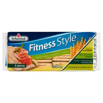 Schulstad Fitness Style Pieczywo chrupkie lekkie 3 ziarna 200 g