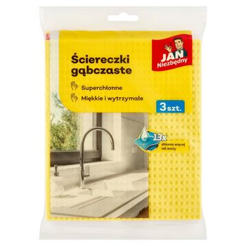 ŚCIERECZKA JAN NI 3szt GĄBCZ CEL