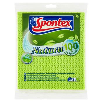 SCIERECZKI GĄBCZASTE NATURA 3 SZT