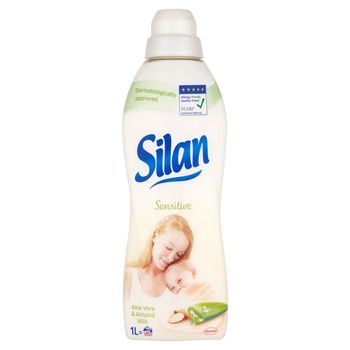 Silan Sensitive Aloe Vera and Almond Milk Skoncentrowany płyn do zmiękczania tkanin 1 l (40 prań)