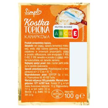 NP KOSTKA TOPIONA KANAPKOWA 100g