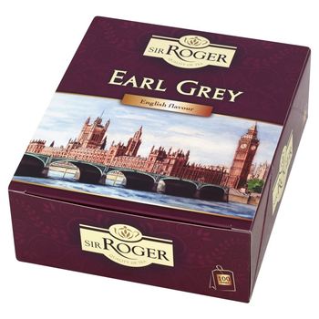 Sir Roger Earl Grey Herbata czarna ekspresowa 200 g (100 torebek)