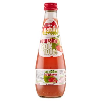 Smak natury Sok z jabłek i truskawek 300 ml