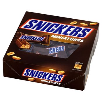 Snickers Miniatures Batonik z nugatowym nadzieniem orzeszkami ziemnymi w karmelu i czekoladzie 260 g