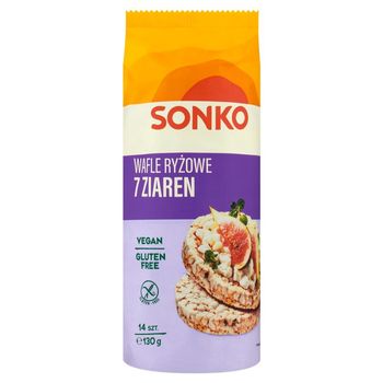 Sonko Wafle ryżowe 7 ziaren 130 g (14 sztuk)