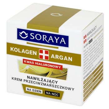Soraya Kolagen + Argan Nawilżający krem przeciwzmarszczkowy na dzień i na noc 50 ml