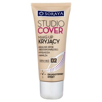 Soraya Studio Cover Make-up kryjący 02 ciepły beż 30 ml