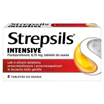Strepsils Intensive Tabletki do ssania 8 sztuk
