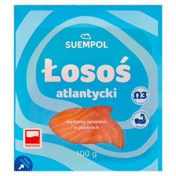 Suempol Łosoś atlantycki wędzony na zimno w plastrach 100 g