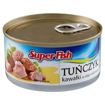 SuperFish Tuńczyk kawałki w oleju roślinnym 185 g