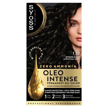 Syoss Oleo Intense Farba do włosów 1_10 intensywna czerń