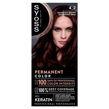 Syoss Permanent Color Krem koloryzujący 4_2 mahoniowy brąz
