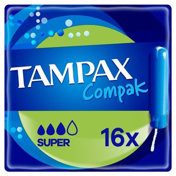 Tampax Compak Super Tampony z aplikatorem, x16