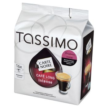 Tassimo Carte Noire Café Long Intense Kawa mielona 128 g (16 kapsułek)