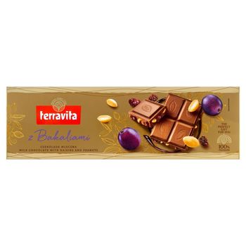 Terravita Czekolada mleczna z bakaliami 225 g