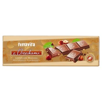 Terravita Czekolada mleczna z orzechami 225 g