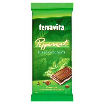 Terravita Czekolada z nadzieniem miętowym 100 g