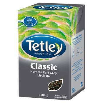 Tetley Classic Earl Gray Herbata czarna liściasta aromatyzowana 100 g