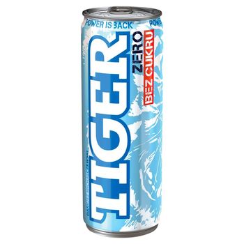 Tiger Zero Gazowany napój energetyzujący bez cukru 250 ml