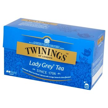 Twinings Lady Grey Czarna herbata z aromatem owoców cytrusowych 50 g (25 torebek)