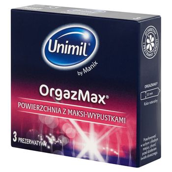 Unimil OrgazMax Prezerwatywy 3 sztuki