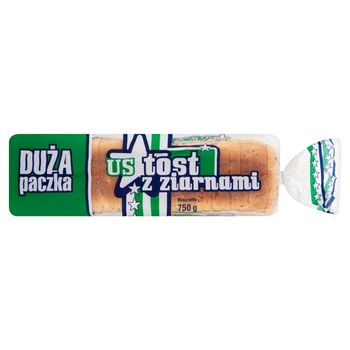 US Tost z ziarnami Chleb tostowy 750 g