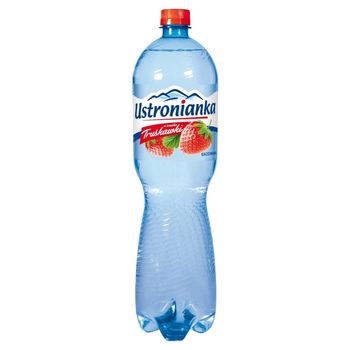 Ustronianka Napój gazowany o smaku truskawkowym 1,5 l