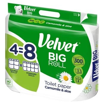 Velvet Big Roll Camomile & Aloe Papier toaletowy 4 rolki