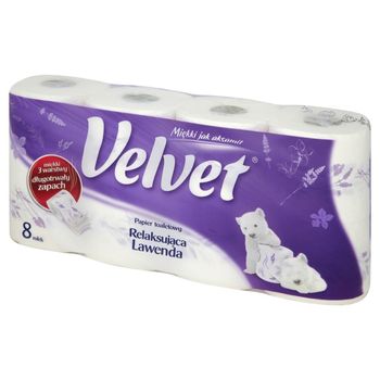 Velvet Relaksująca Lawenda Papier toaletowy 8 rolek