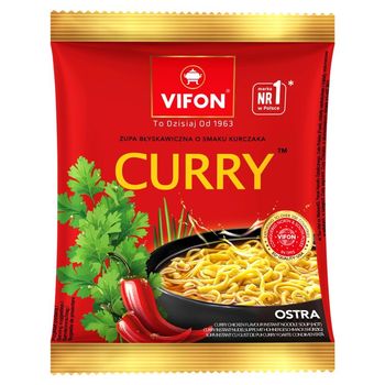 Vifon Zupa błyskawiczna o smaku kurczaka curry 70 g