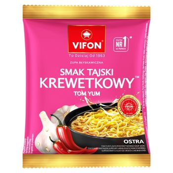Vifon Zupa błyskawiczna smak tajski krewetkowy tom yum 70 g
