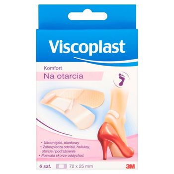 Viscoplast Komfort na otarcia Plastry 6 sztuk
