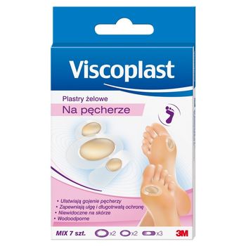Viscoplast Plastry żelowe na pęcherze mix 7 sztuk