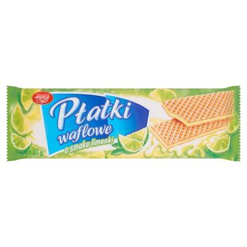 Wadowice Skawa Płatki waflowe o smaku limonki 130 g