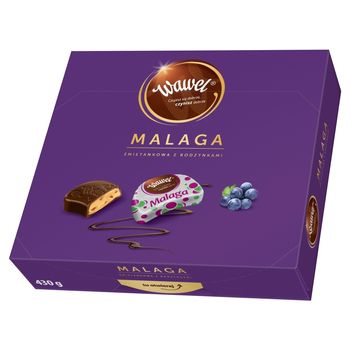 Wawel Malaga śmietankowa z rodzynkami Czekolada z nadzieniem 430 g