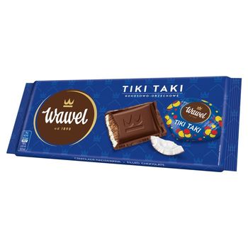 Wawel Tiki Taki kokosowo-orzechowe Czekolada z nadzieniem 90 g