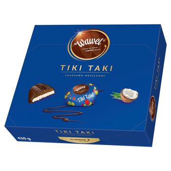 Wawel Tiki Taki kokosowo-orzechowe Czekolada z nadzieniem 430 g