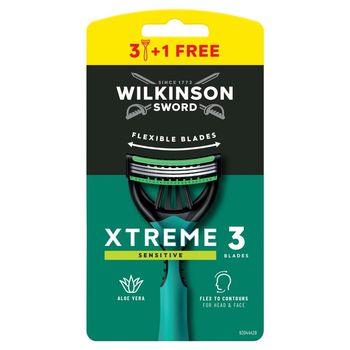 Wilkinson Sword Xtreme 3 Sensitive Maszynka do golenia z 3 ostrzami 4 sztuki