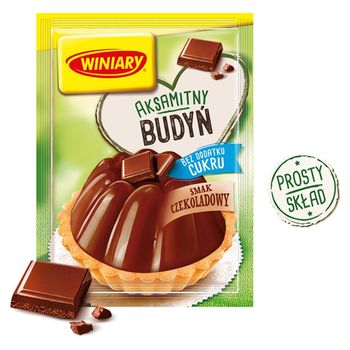 Winiary Budyń bez dodatku cukru smak czekoladowy 38 g