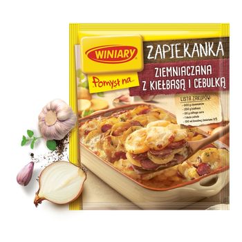 Winiary Pomysł na... Zapiekanka ziemniaczana z kiełbasą i cebulką 41 g