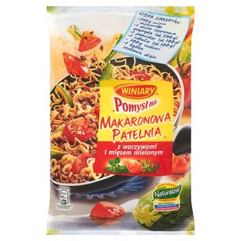 Winiary Pomysł na... Makaronowa patelnia z warzywami i mięsem mielonym 185 g