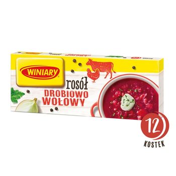 Winiary Rosół drobiowo-wołowy 120 g (12 sztuk)