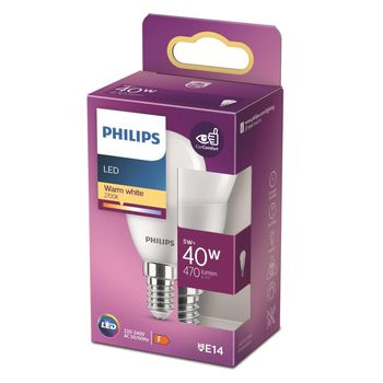 Żarówka LED Philips kulka 5W E14 230V barwa ciepła