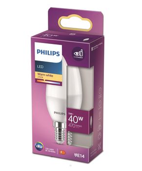 Żarówka LED Philips świeczka 5W E14 barwa ciepła